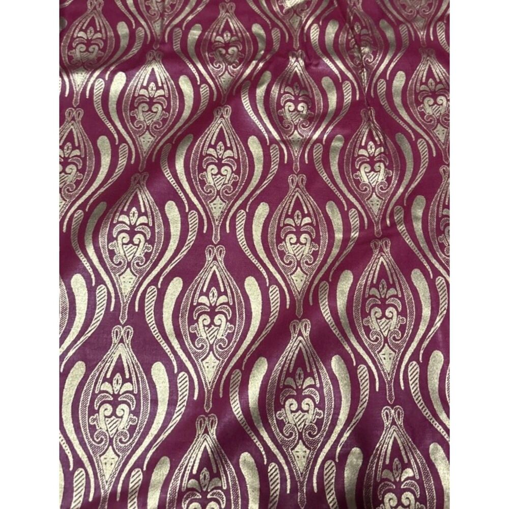 Vintage Sotiba Simpafric Dakar Senegal Fleur de Lis Fabric 163"Lx54"W 4 1/2 Yds